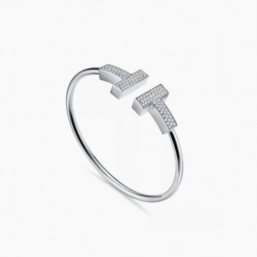 티파니 여성 화이트 골드 팔찌 - Tiffany Womens White Gold Bangle