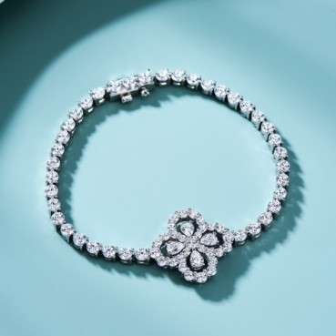 티파니 여성 화이트 골드 팔찌 - Tiffany Womens White Gold Bangle