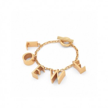 로에베 여성 골드 팔찌 - Loewe Womens Gold Bangle