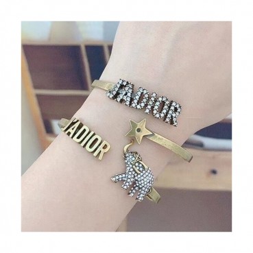 [빈티지]Dior 2020 Ladies Bangle - 디올 2020 여성용 팔찌 ACC0064.(옐로우골드)