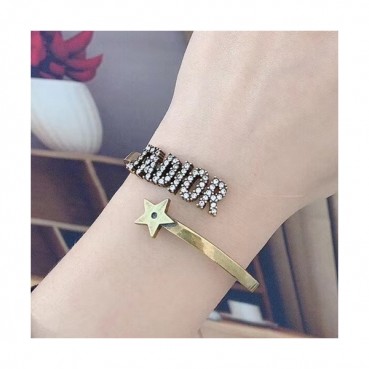 [빈티지]Dior 2020 Ladies Bangle - 디올 2020 여성용 팔찌 ACC0063.(옐로우골드)