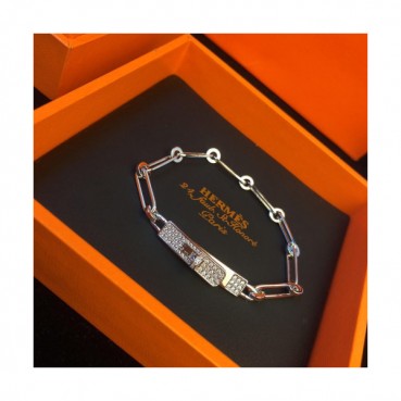 Hermes Bangle -에르메스 여성 팔찌her0010.컬러(화이트 골드)