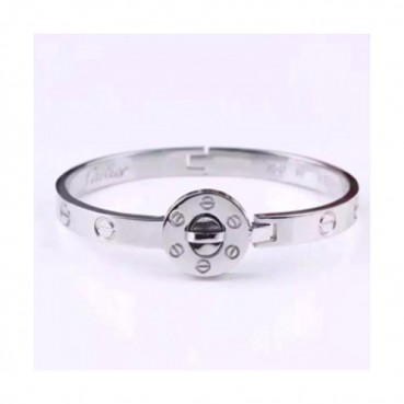 CARTIER  White Gold/Yellow Gold  Bangle - 까르띠에 여성용 팔지18k 도금 화이트 골드/옐로우 골드 팔찌 CAR0018.
