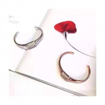 BULGARI hearts Rose Gold,White Gold,Rose Gold Bangle  -불가리  여성용 팔지18k 도금 화이트 골드,로즈 골드 팔찌 BUL0021.