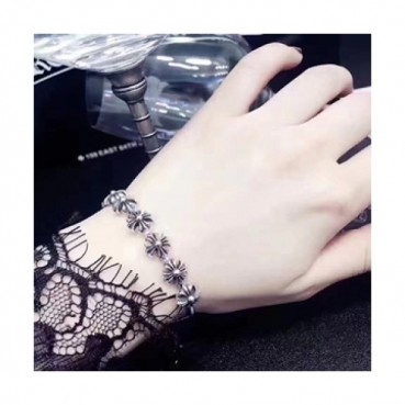 Chrome hearts White Gold  Bangle  -크롬하츠 여성용 팔지18k 도금 화이트 골드 팔찌 Chr0001.