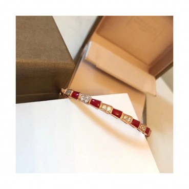 BULGARI  ROSE Gold Bangle  - 불가리 여성용 팔지18k 도금  로즈 골드 BUL0016.