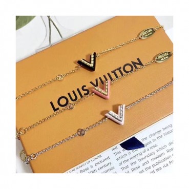 Louis Vuitton Yellow Gold Bangle  - 루이비통 여성용 팔지18k 도금 옐로우 골드  3색(블랙,핑크,연핑크)