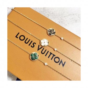 Louis Vuitton Yellow Gold Bangle  - 루이비통 여성용 팔지18k 도금 옐로우 골드  3색(블랙,화이트,그린)