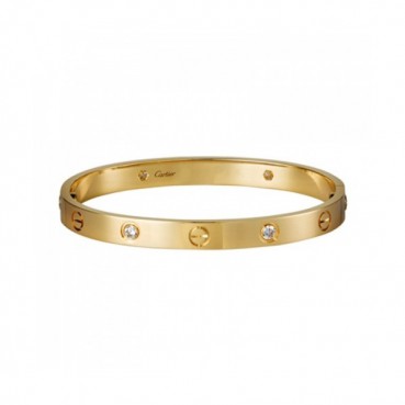 [까르띠에] 러브 브레이슬릿 다이아몬드 4개 18k옐로골드 B6026417 커플팔찌 - ca0006z Cartier Love Bracelet 4 Diamonds 18k Yellow Gold