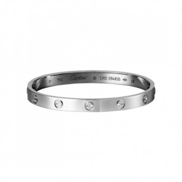 [까르띠에] 러브 브레이슬릿 화이트 골드 B6035417 커플팔찌 - ca0002z Cartier Love Bracelet Platinum