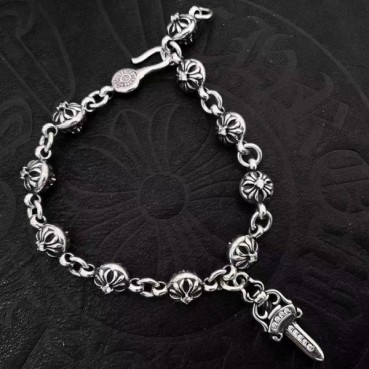 크롬하츠 스텔링 실버 팔찌 CR018, JASON-