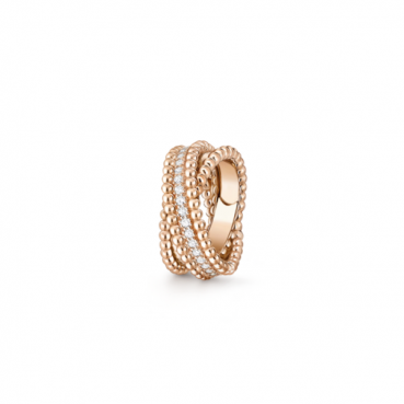 반클리프 앤아펠 여성 뻬를리 다이아몬드 듀오 링 - Van Cleef&Arpels Womens Perlée RIng 