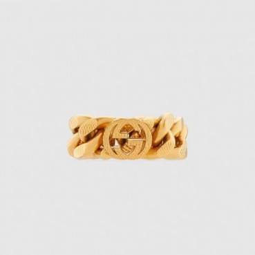 구찌 남/녀 골드 반지 - Gucci Unisex Gold Ring 