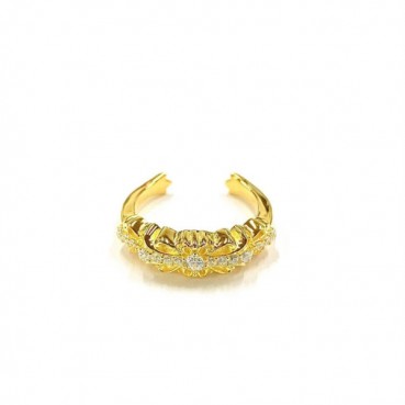 크롬하츠 남/녀 골드 반지 - Chrome Hearts Unisex Gold Ring 