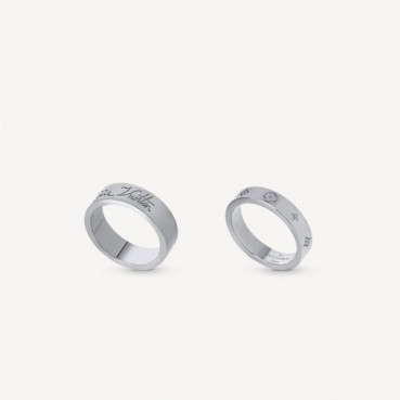 루이비통 남/녀 화이트 골드 반지 - Louis vuitton Unisex Gold Rings 