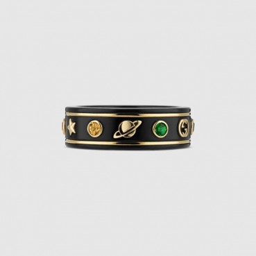 구찌 여성 블랙 반지 - Gucci Womens Black Ring 
