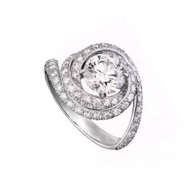 까르띠에 여성 화이트 골드 반지 - Cartier Womens White Gold Ring 