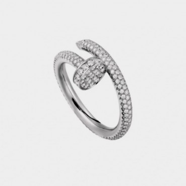 까르띠에 여성 화이트 골드 반지 - Cartier Womens White Gold Ring 