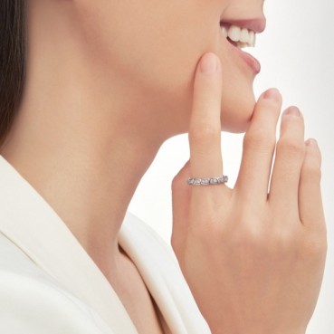 불가리 남/녀 화이트 골드 반지 - Bvlgari Unisex White Gold Ring 