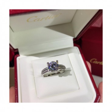 CARTIER  Ring -까르띠에 여성용 18K 도금 골드 반지 CAR0032.컬러(화이트 골드)