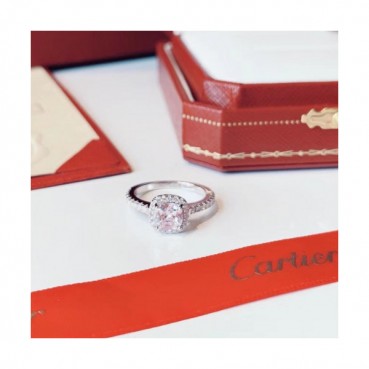 CARTIER  Ring -까르띠에 여성용 18K 도금 골드 반지 CAR0031.컬러(화이트 골드)