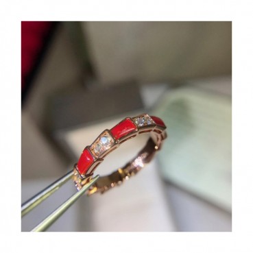 BULGARI Rose Gold  ring - 불가리 여성용 로즈 골드 반지 BUL0059.