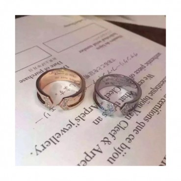 CARTIER White Gold/Rose Gold  ring - 까르띠에 여성용 화이트 골드/로즈 골드 반지 CAR0023.