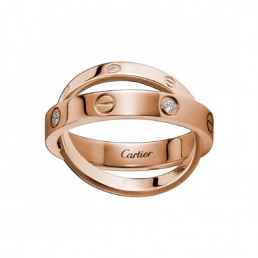 [까르띠에] 러브링 다이아몬드 로즈 골드 B4215600 커플링 - ca0019z Cartier Love Ring Diamond Rose Gold