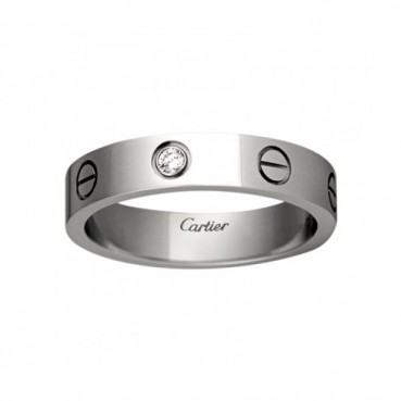 [까르띠에] Love 웨딩 밴드, 다이아몬드 1개 화이트 골드 B4050500 커플링 - ca0017z Cartier Love wedding band, 1 diamond White Gold