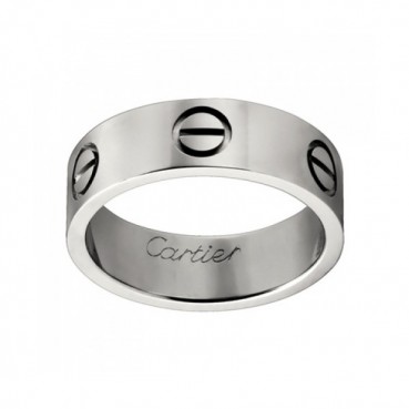 [까르띠에] 러브링 화이트 골드 B4084700 커플링 - ca0015z Cartier Love Ring Band White Gold