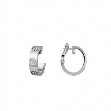 까르띠에 여성 러브 후프 귀걸이 - Cartier Womens Love Hoop Earrings 