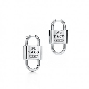 티파니 여성 라지 더블 락 드롭 이어링 - Tiffany Womens Large Double Lock Drop Earrings 