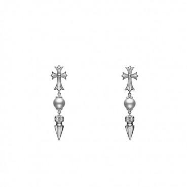 매장판 크롬하츠 여성 골드 귀걸이 - Chrome Hearts Womens Gold Earrings 
