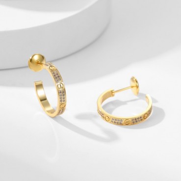 까르띠에 여성 골드 이어링 - Cartier Womens Gold Earring 