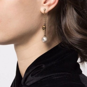 알렉산더 맥퀸 여성 골드 이어링 - Alexander Mcqueen Womens Gold Earring 