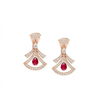 불가리 여성 로즈 골드 이어링 - Bvlgari Womens Rose Gold Earring 