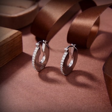 보테가베네타 여성 화이트 골드 이어링 - Bottega veneta Womens White Gold Earring 