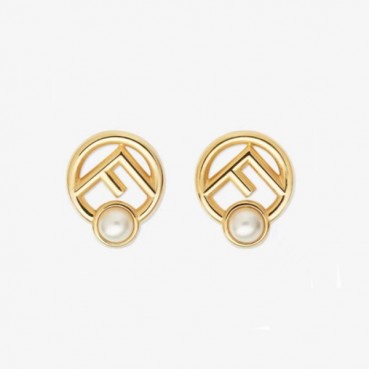 펜디 여성 옐로우 골드 이어링 - Fendi Womens Yellow