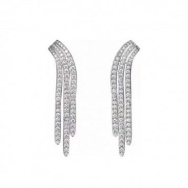 까르띠에 여성 화이트 골드 이어링 - Cartier Womens White Gold Earring 