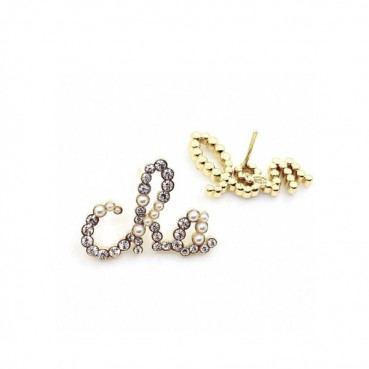 샤넬 여성 골드 이어링 - Chanel Womens Gold Earring 