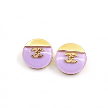 샤넬 여성 퍼플 이어링 - Chanel Womens Purple Gold Earring 