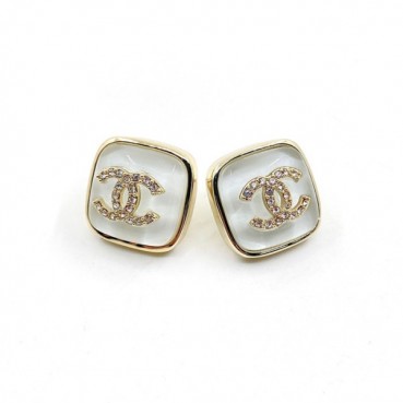 샤넬 여성 화이트 이어링 - Chanel Womens White Gold Earring 