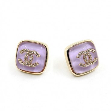샤넬 여성 퍼플 이어링 - Chanel Womens Purple Gold Earring 