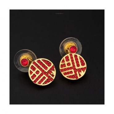 Swarovski 2020 Ladies Earring - 스와로브스키 2020 여성용 이어링 ACC0231.(옐로우골드)