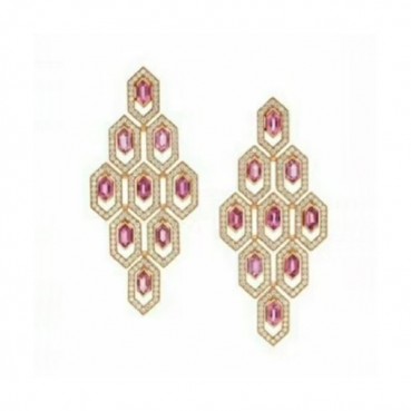 Bvlgari 2020 Ladies Earring - 불가리 2020 여성용 이어링 ACC0105.(레드핑크)