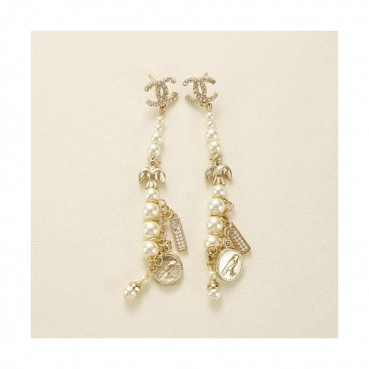 Chanel vintage Pearl earring   - 샤넬 빈티지 진주 이어링 cha0014.컬러(옐로우 골드)