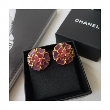 Chanel Earring  -샤넬 플라워 이어링 Cha0009.(퍼플)
