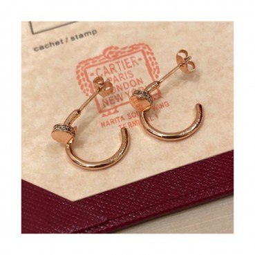 CARTIER Rose Gold  Earring - 까르띠에 여성용 로즈 골드 귀걸이 Car0001.