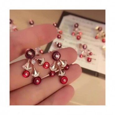 BULGARI  Rose Gold  Earring - 불가리 여성용 로즈 골드 귀걸이 Bul0005.