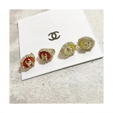 CHANEL  Yellow Gold  Earring - 샤넬  여성용 18k도금 옐로우 골드 귀걸이 2색 (레드,옐로우)